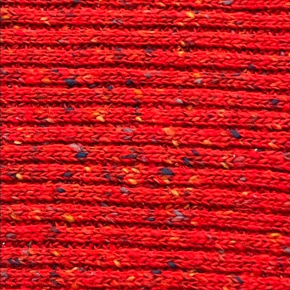 Vibrant Red Textured Vintage Sweater Fabric - 1.75 yards - Picture 2 of 3